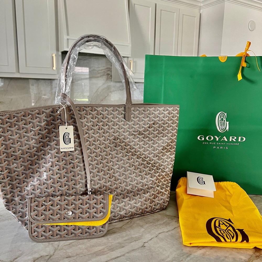 2023 Limited Edition Goyard Saint Louis Claire-Voie GM Bag Khaki NWT